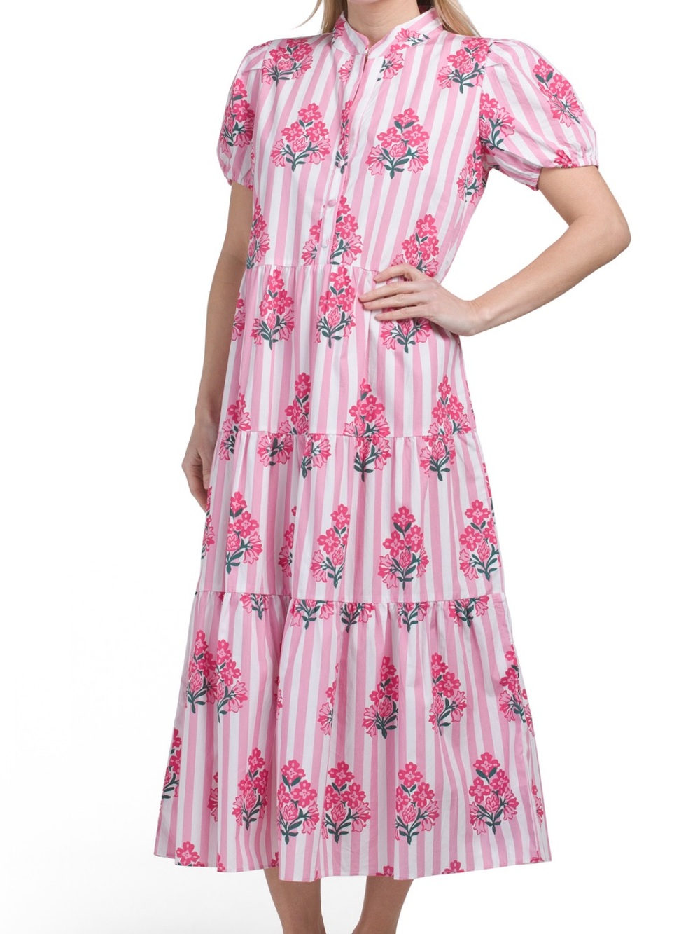 Sail To Sable Striped button up Shirtdress